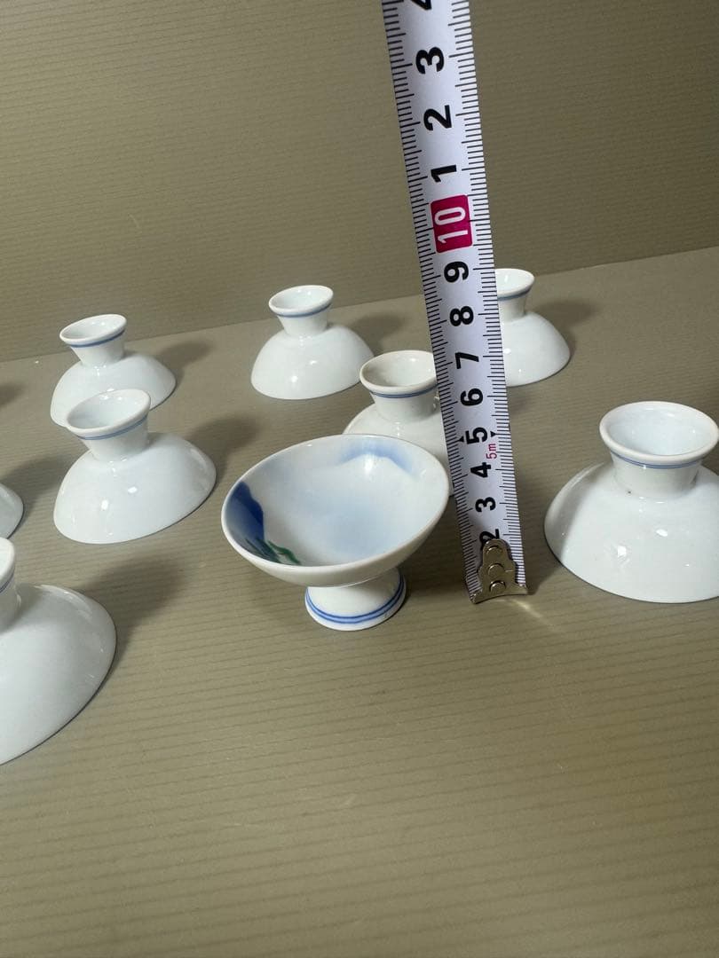 2188  深川製磁　森　猪口　11客　未使用