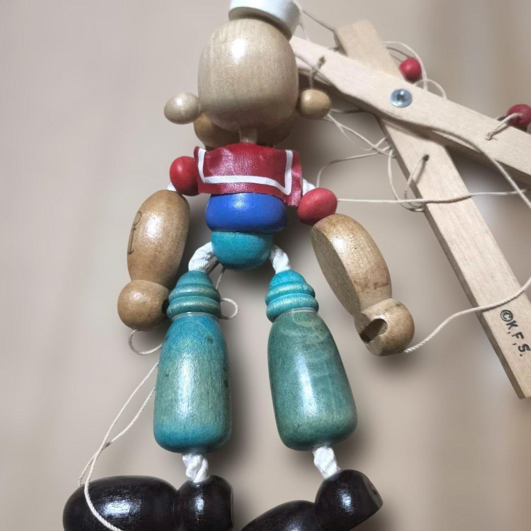 激レア！ビンテージ ポパイ 操り人形 箱付き アンティーク