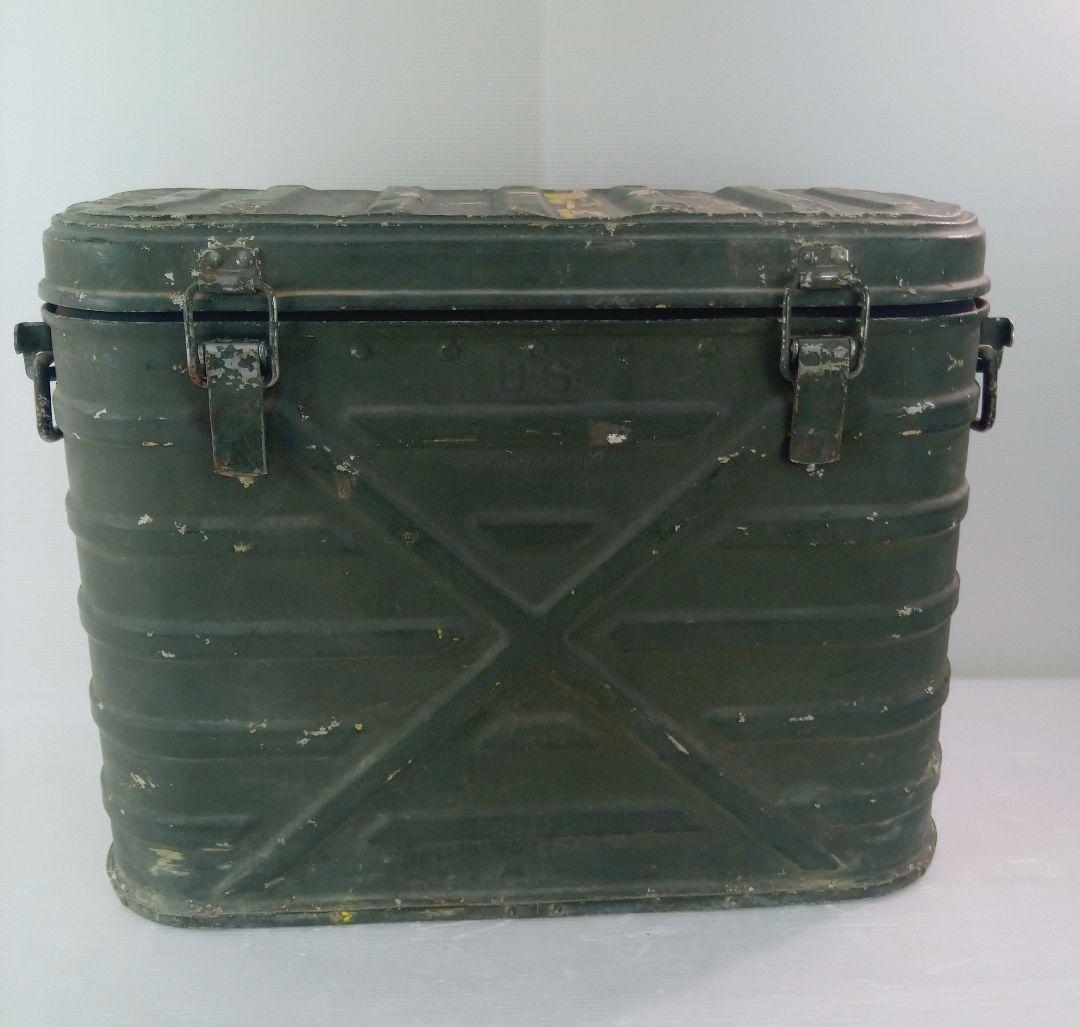 【1962年】US製 ミリタリーコンテナ オリーブドラブ　フードコンテナ*AE6