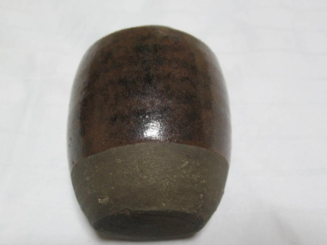 美品 安土桃山時代 鎌倉市旧家の茶道具◆古瀬戸肩衝茶入 高さ約7.5cm