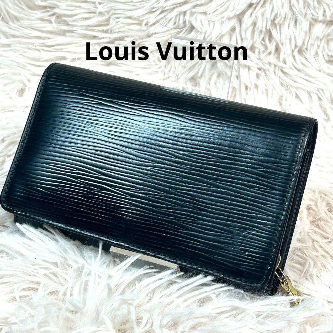 ルイヴィトン　エピ　ポルトモネビエ・トレゾール　ノワール　ブラック