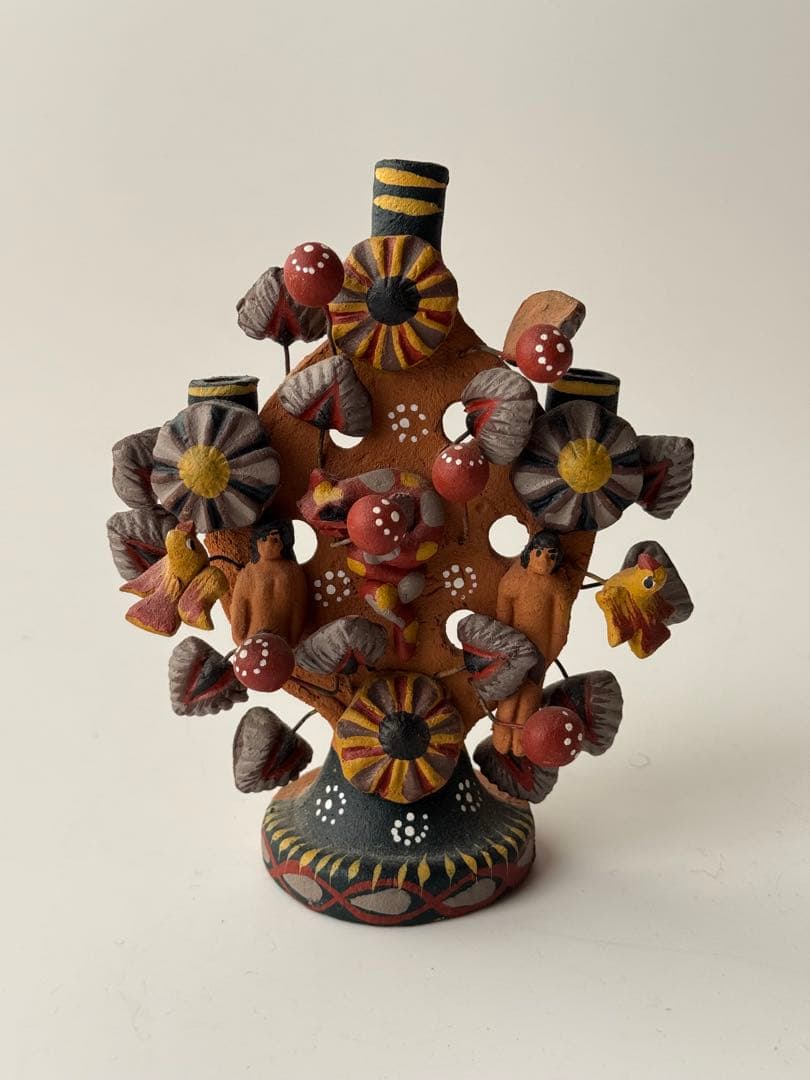 メキシコ ヴィンテージ 生命の樹 ツリーオブライフ 陶芸