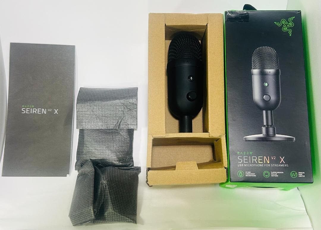 Razer Seiren V2 X ブラック USBコンデンサーマイク 新品同様