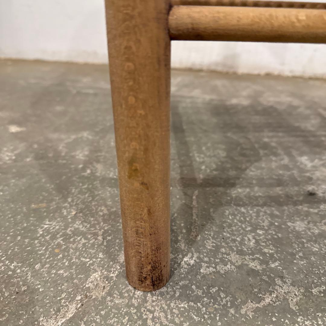 ヴィンテージ　ラタン　スクエア　スツール