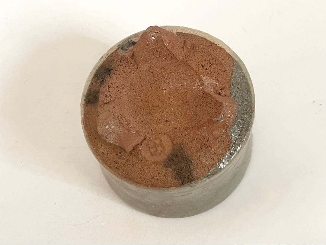 陶芸家　人間国宝　濱田庄司　浜田庄司　初窯印　灰釉　三つ足　香炉　香爐