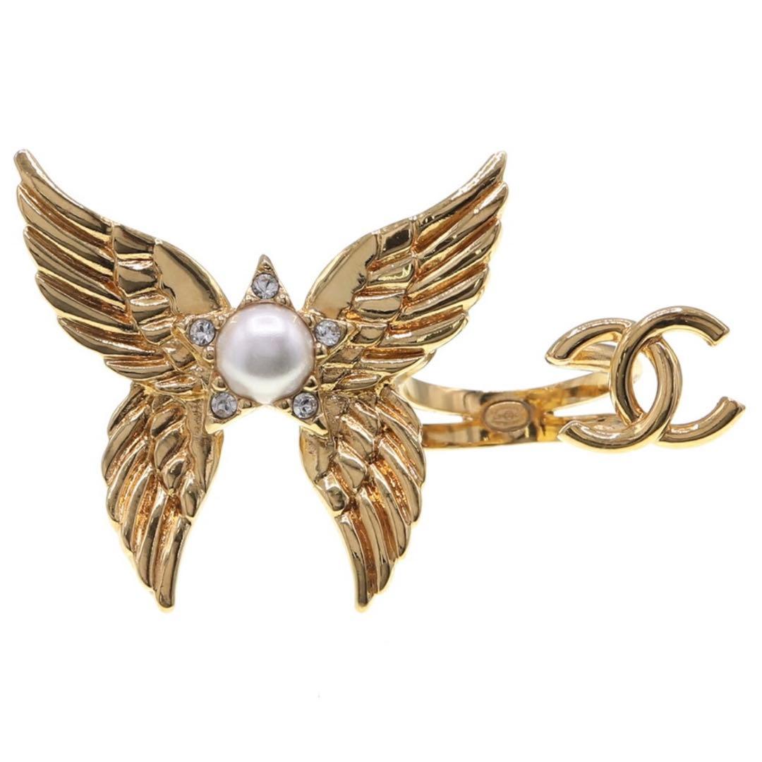 シャネル バタフライ リング ココモチーフ ゴールド 2024