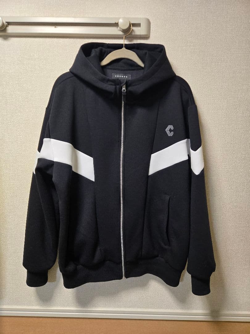 CRONOSクロノス スウェットパーカー＆パンツ セットアップ ブラック Ｍ