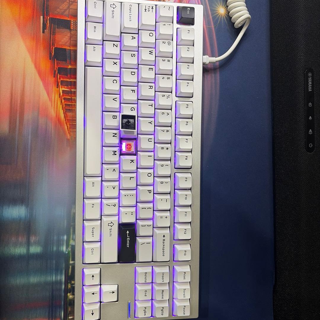 【希少・初期モデル】MCHOSE GX87 Silver／リニア軸／ホワイト