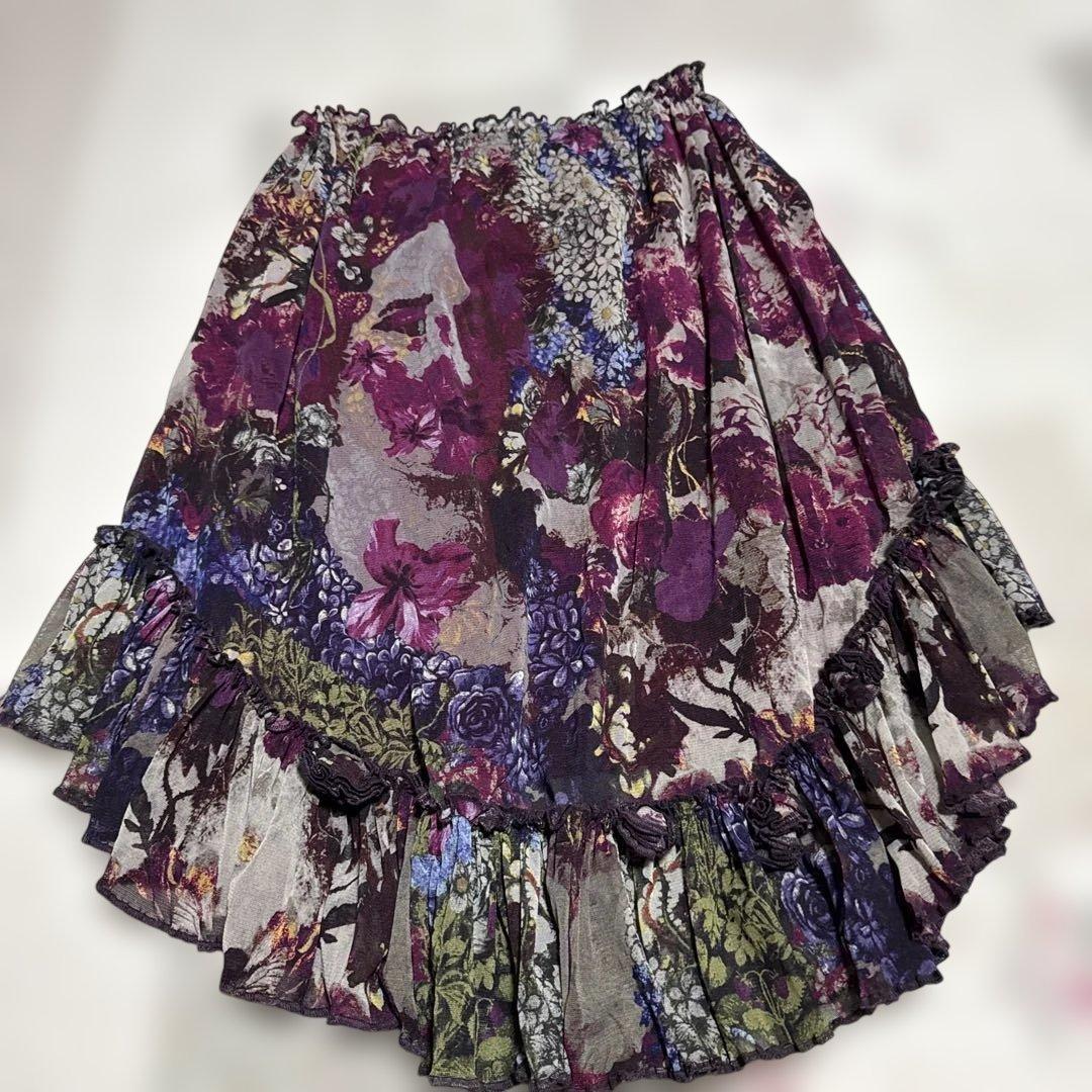 Jean Paul GAULTTER 花柄　変形スカート