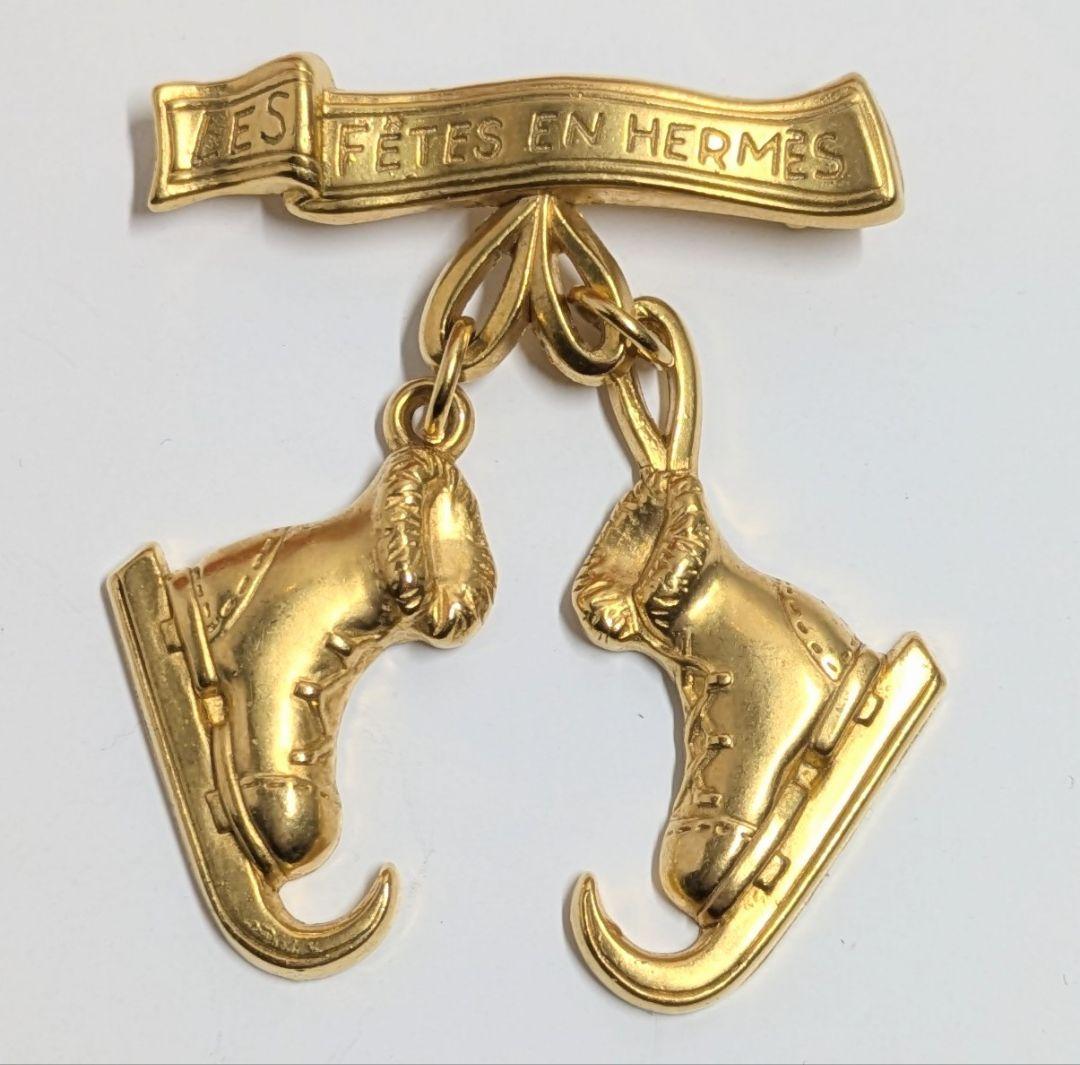 HERMES エルメス　アイススケート靴 ブローチ　作品名　エルメスの祝祭