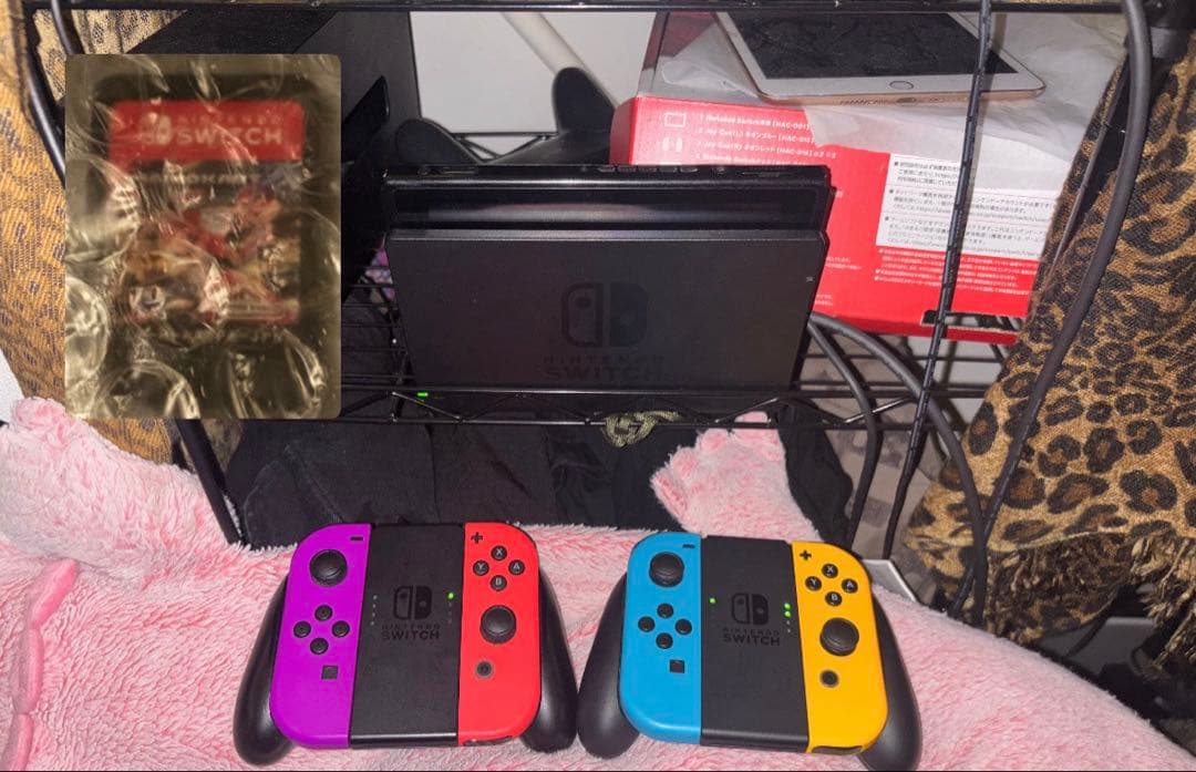 【断捨離】Switch本体セット＋Joy-Con4つ+マリカーカセット