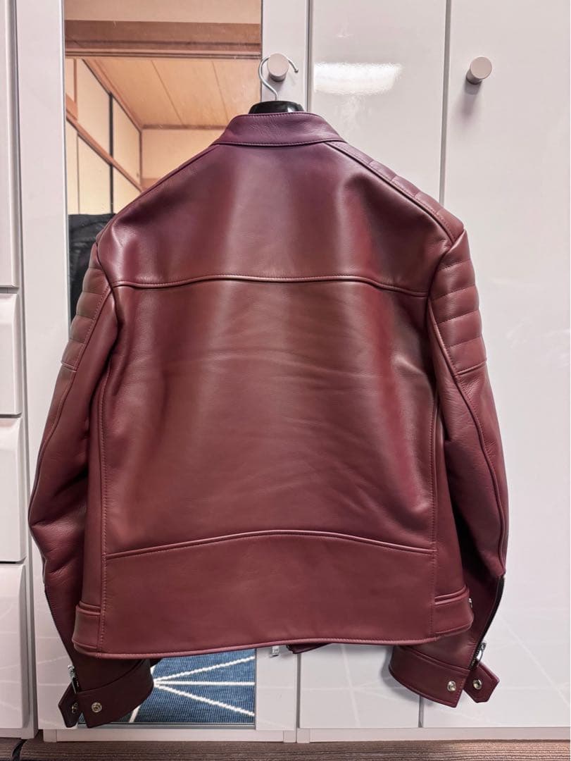 Fixer F2 シングルライダース カウレザー バーガンディ