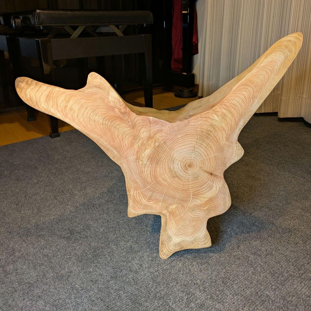 檜　切り株　丸太　椅子　スツール　 高さ約34㎝