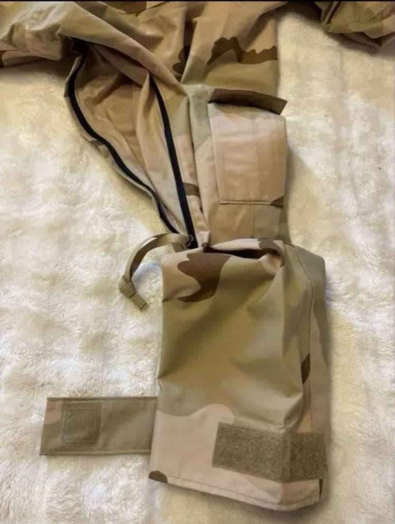 希少品 US/XL 上下セット ミリタリー 迷彩 ナイロン 寒冷地 ゴア 未使用