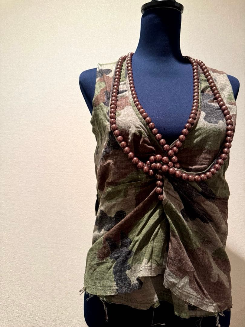 【希少】コムデギャルソン✨ジュンヤワタナベマンパール迷彩柄タンクトップ