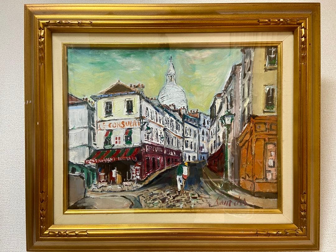 金田勲「モンマルの丘サクレクール寺院」　F6号