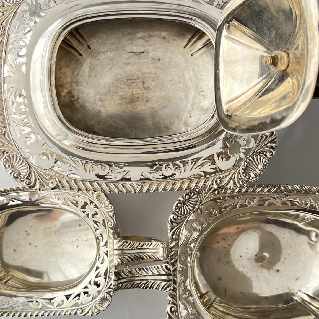 【James Deakin】 透かしのティーセット ティーポット 3点