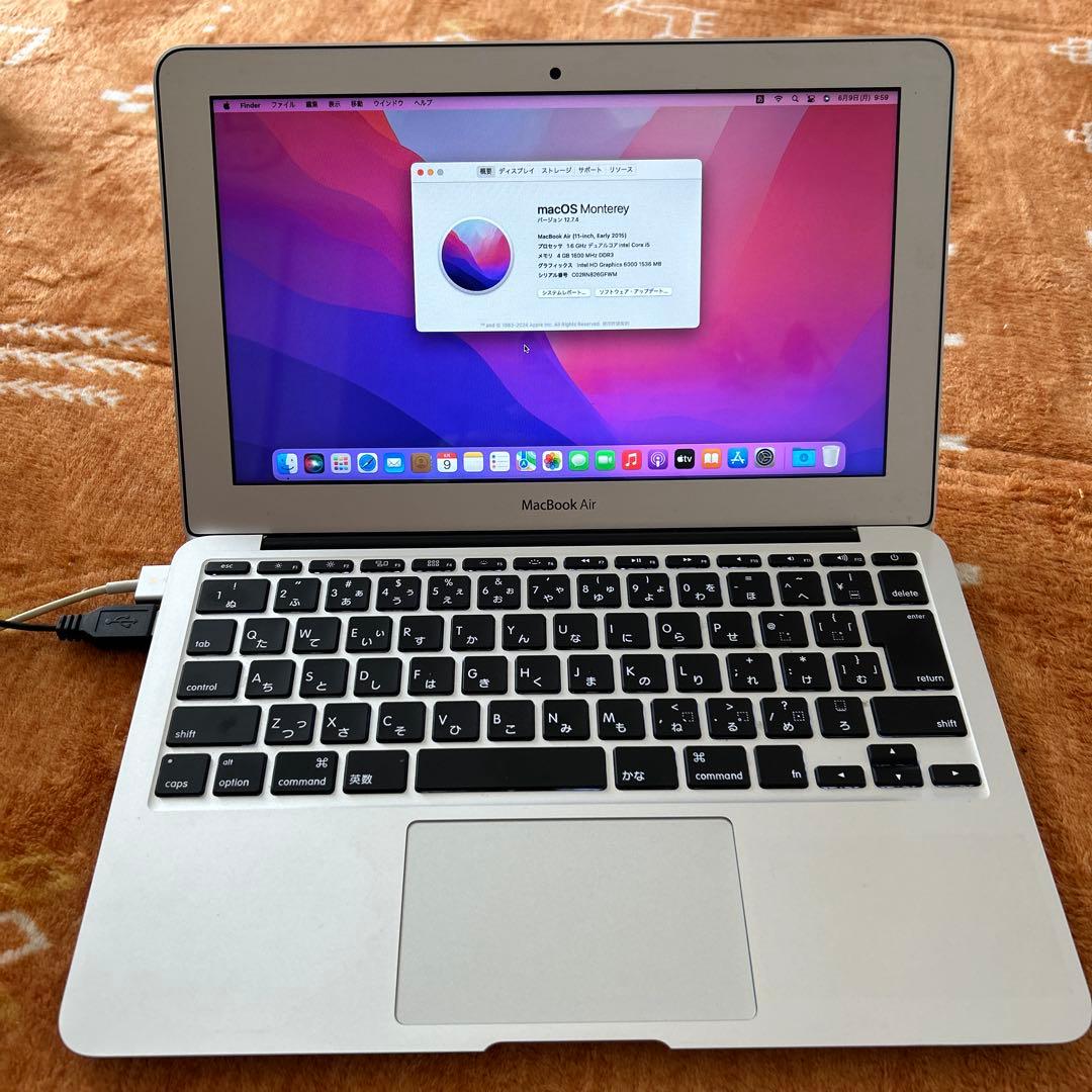 MacBook Air 2015 A1465 11インチ　メモリ4GB