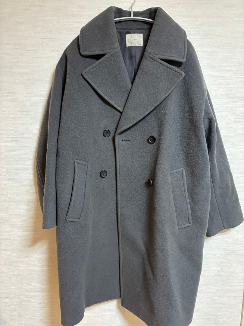 IENA ダブルモッサコート　グレー　38