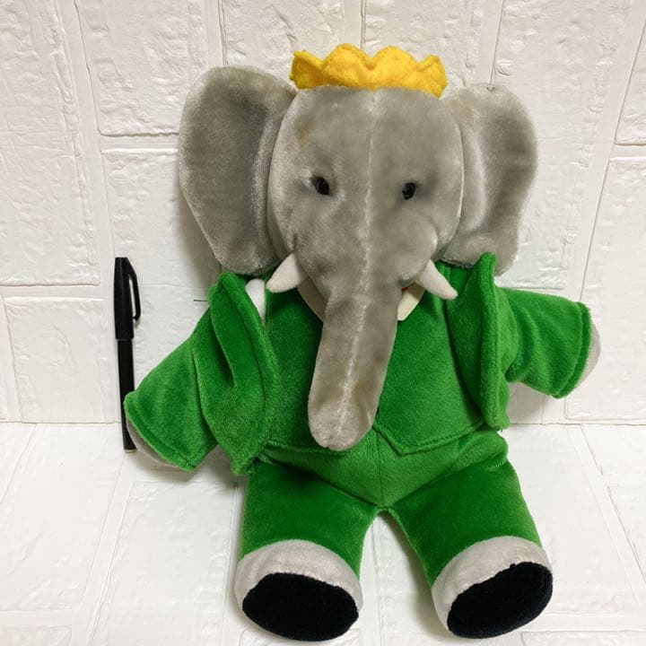 【廃盤品】象のババール ぬいぐるみ ペアセット