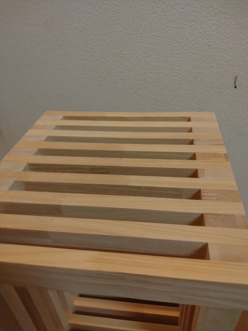 木製　ハンドメイド　オーダー　格子型　ロの字　棚シェルフ　ラック　ベンチ　水槽台