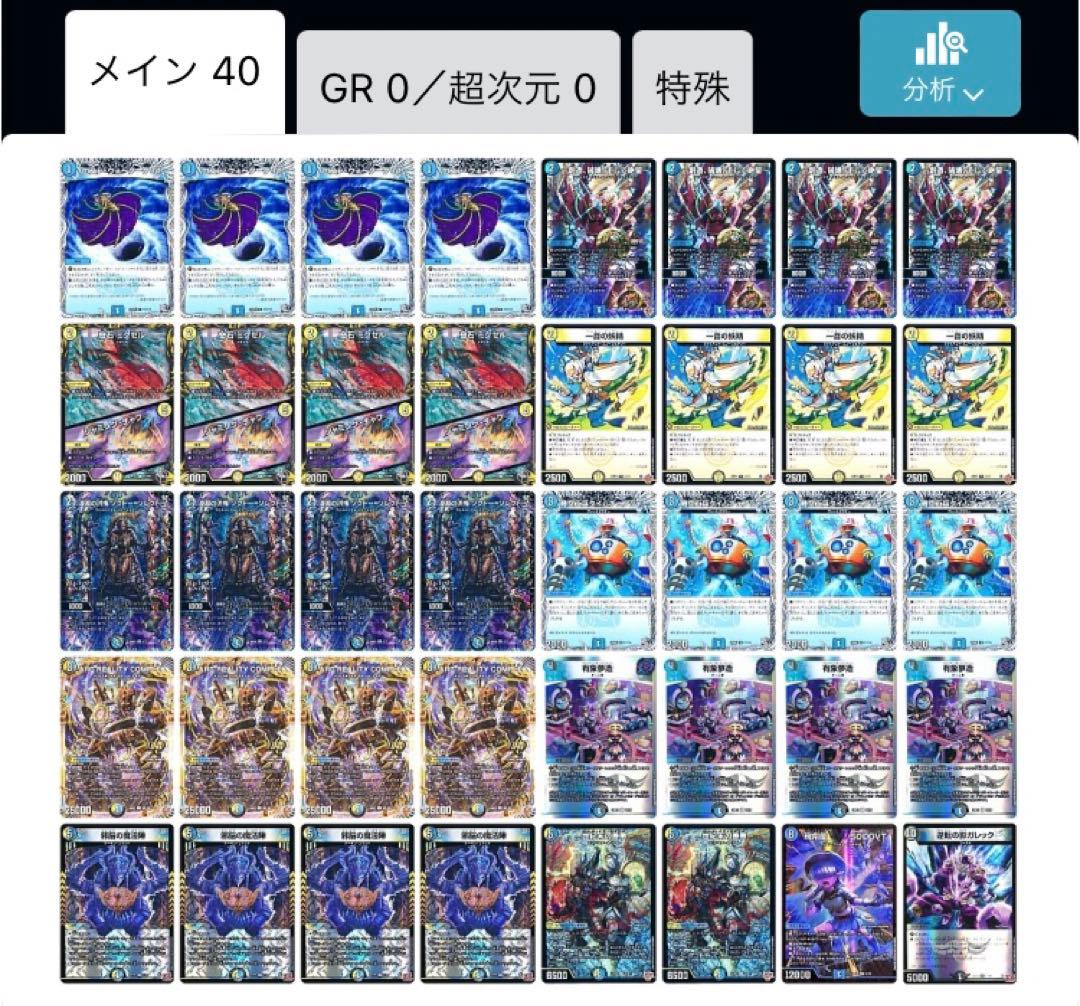 デュエルマスターズ　ドロマーコンプレックス　 40枚デッキ　cs 優勝構築