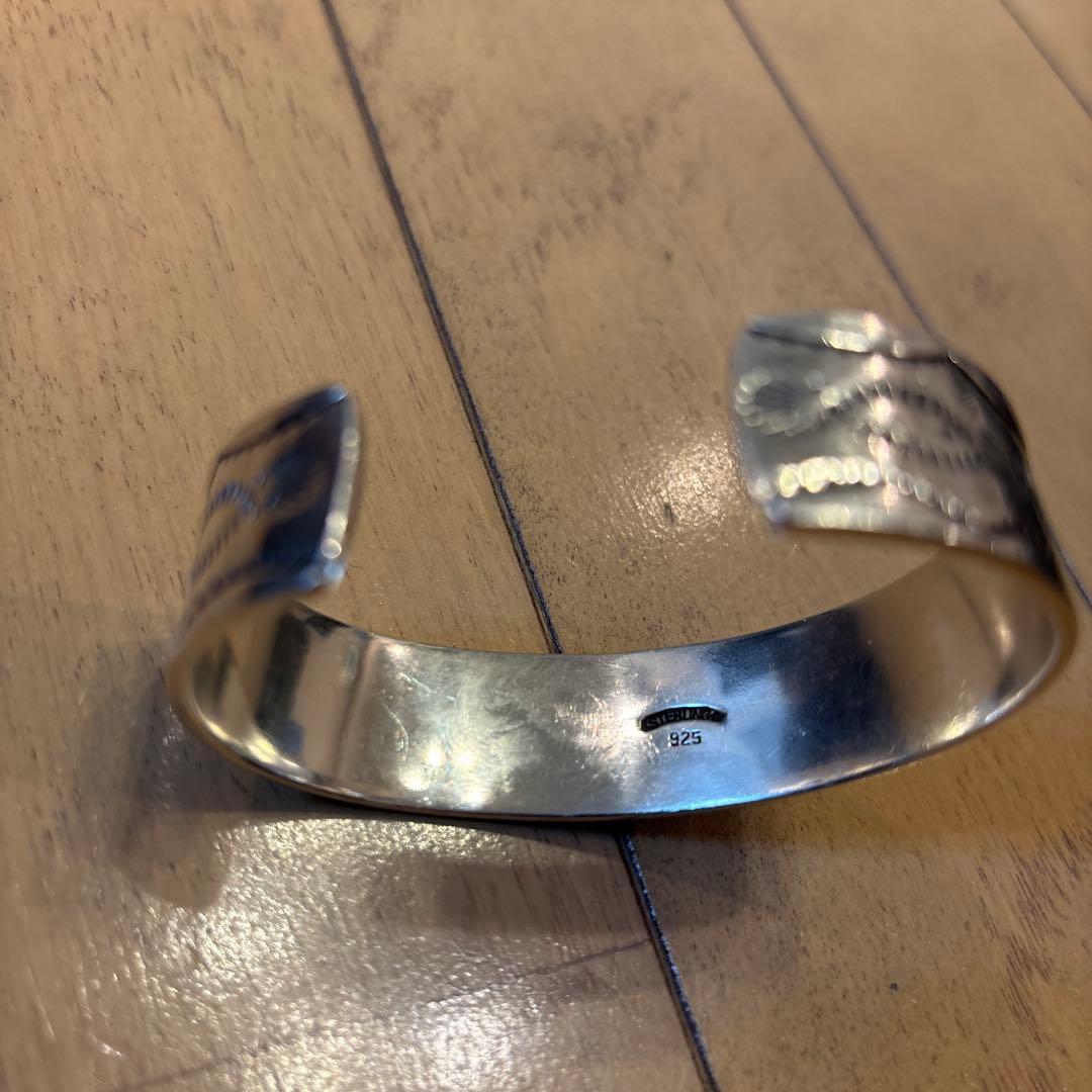 ターコイズ　バングル　silver925 刻印　ビンテージ