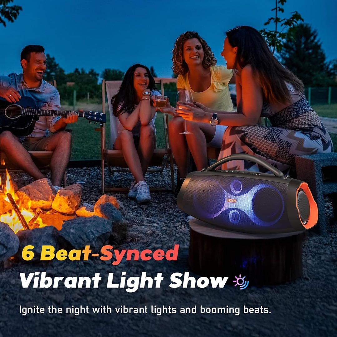 bluetoothスピーカー ワイヤレス 120Ｗ IPX6 RGBライト搭載