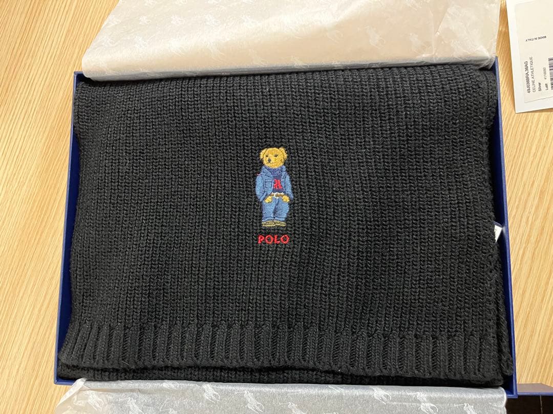 Polo Ralph Lauren ブラックマフラー