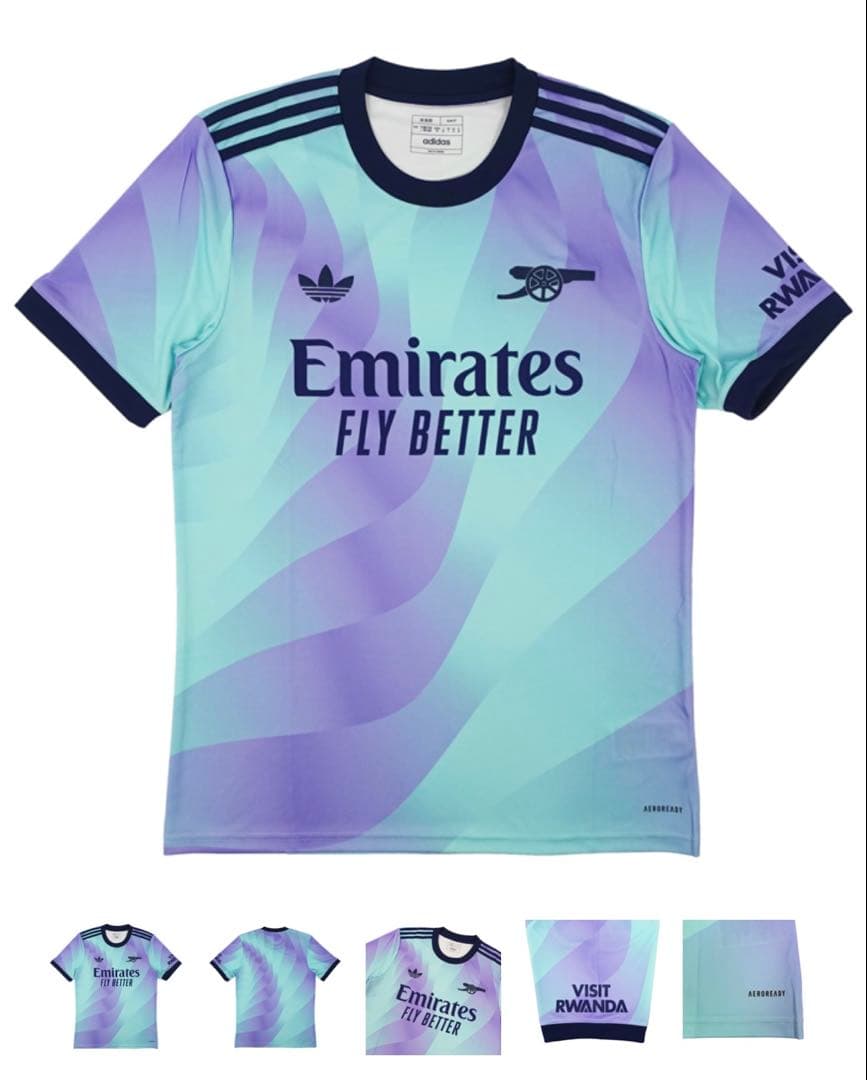 【新品未開封】アーセナル 2024-25 サード ユニフォーム サイズL