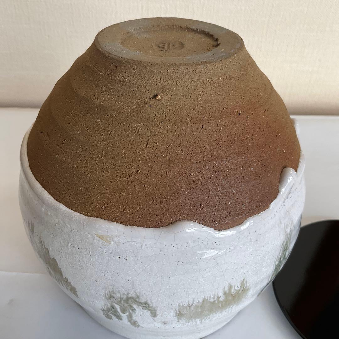 人間国宝　清水卯一作　水指　共箱