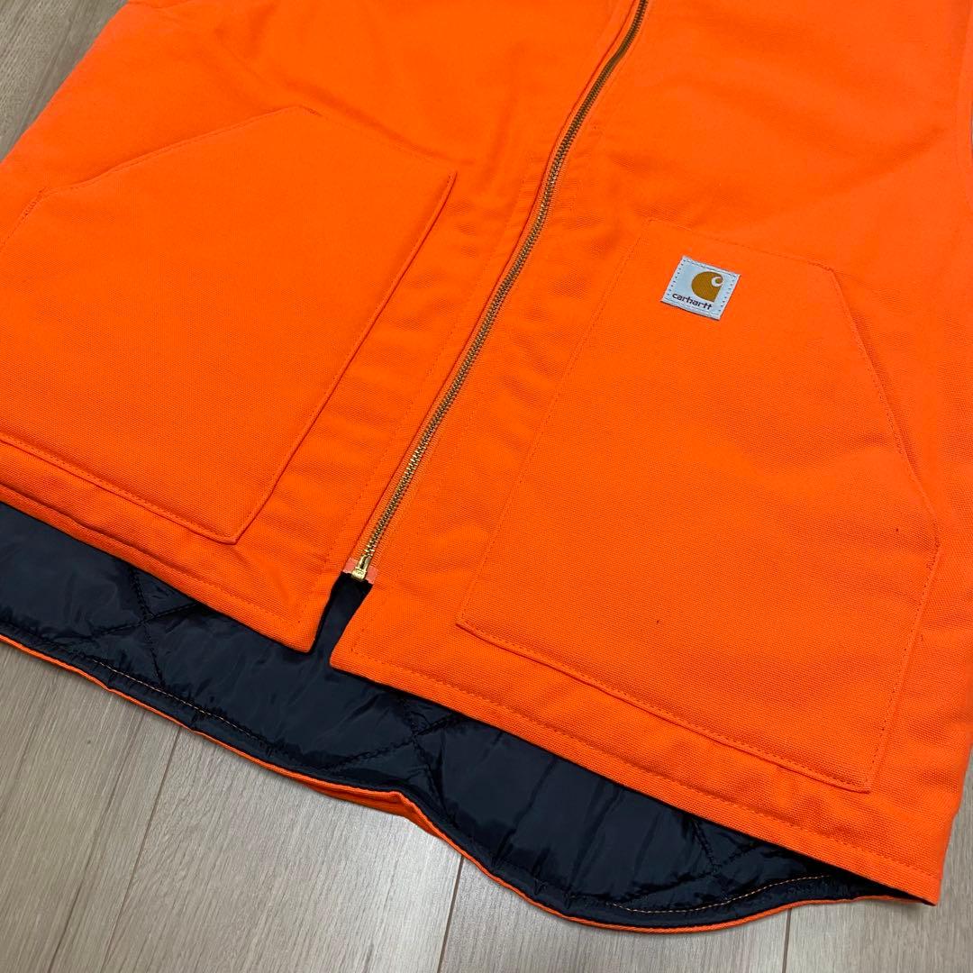 Carhartt カーハート ダックベスト オレンジ　Lサイズ メキシコ製
