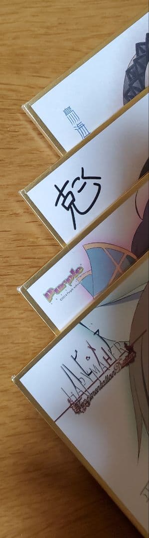 ハピメア 甘くて幸せな夢の特製サインイラスト色紙セット