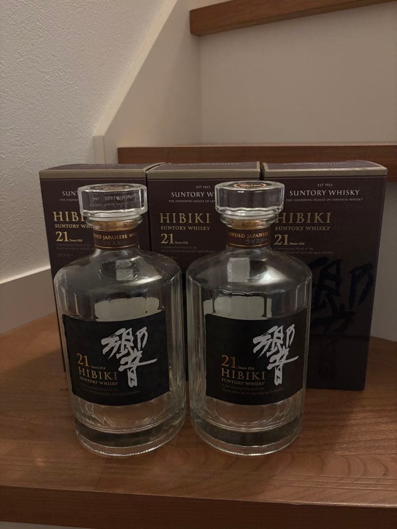 響21年空瓶2本 箱3枚