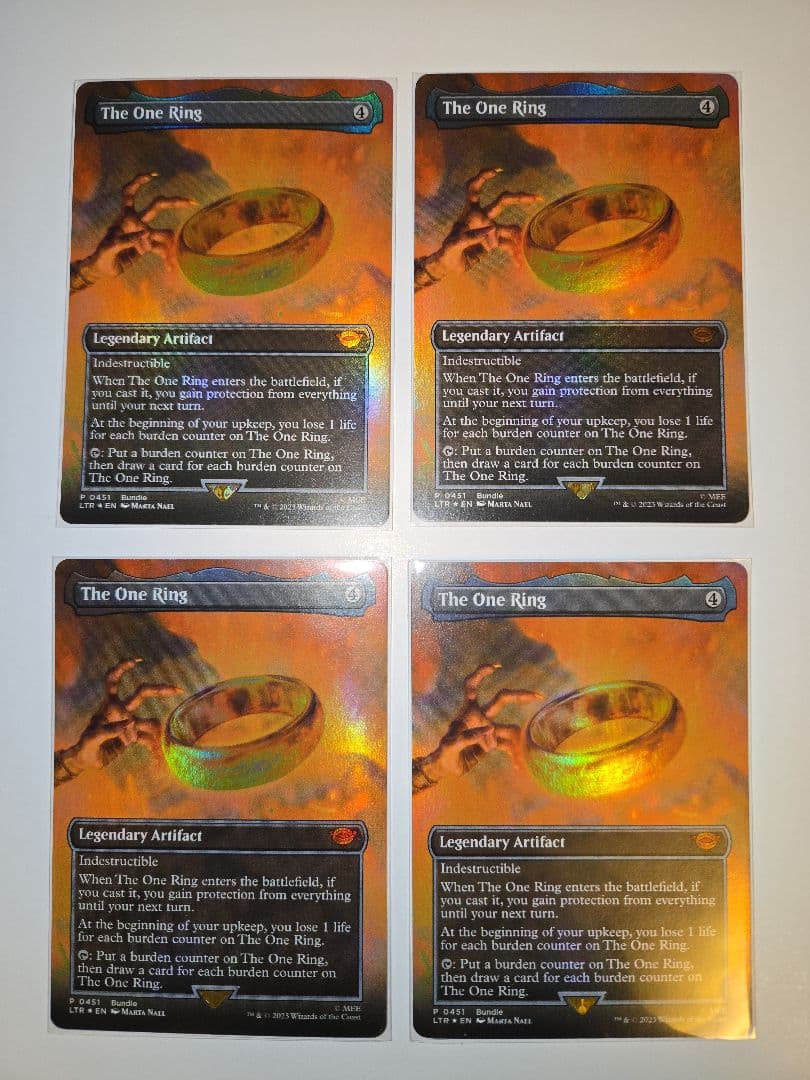 希少4枚セット【Foil】(451)■ボーダーレス■一つの指輪　バンドルプロモ