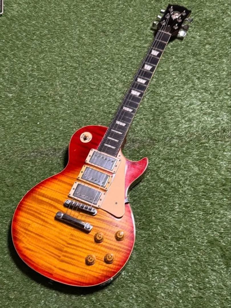 メーカー不明　虎杢　レスポール　スタンダード　3H