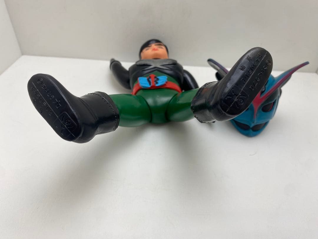 当時物！旧バンダイ　超人バロム1 面取れソフビ