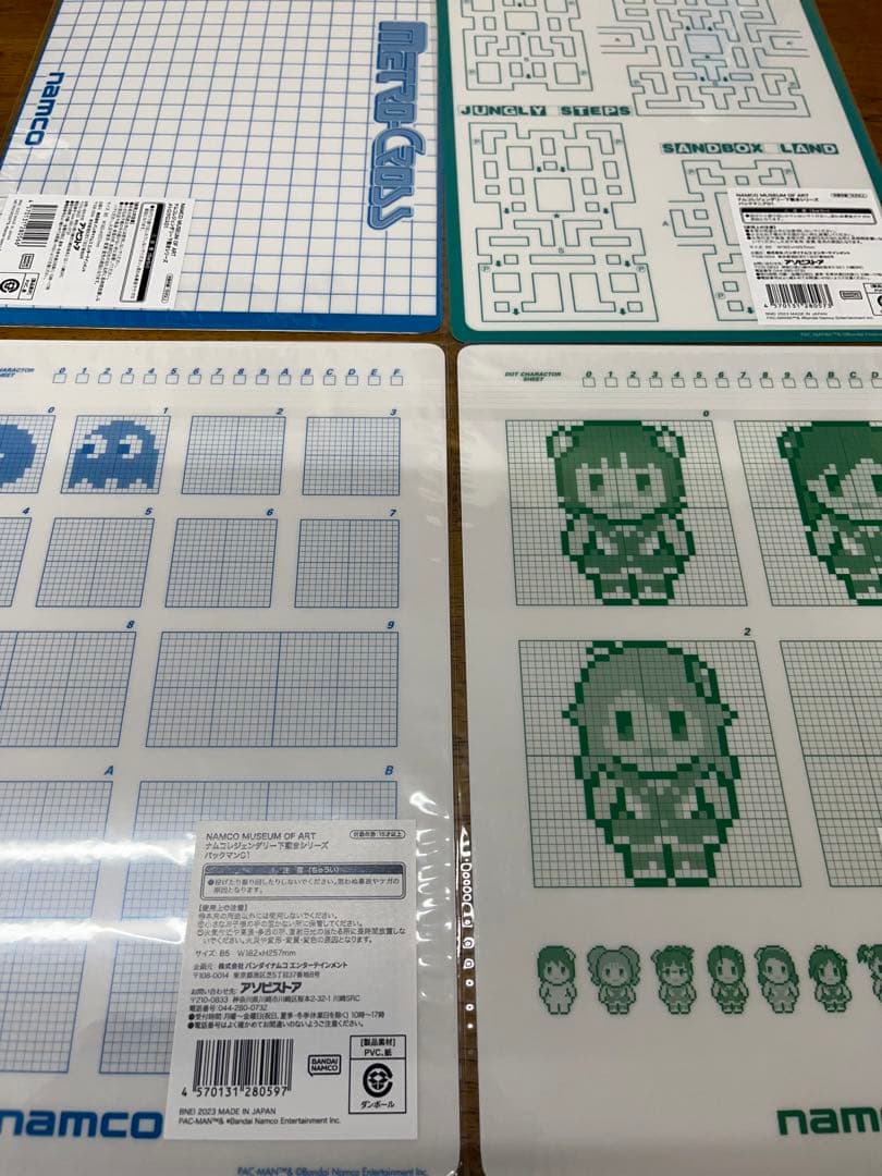 NAMCO MUSEUM OF ART　ナムコレジェンダリー下敷き　コンプリート