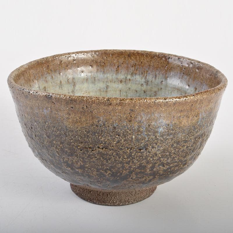 十三代中里太郎右衛門造　朝鮮唐津　茶碗　仕覆付　共布　鵬雲斎極め箱　DR6728