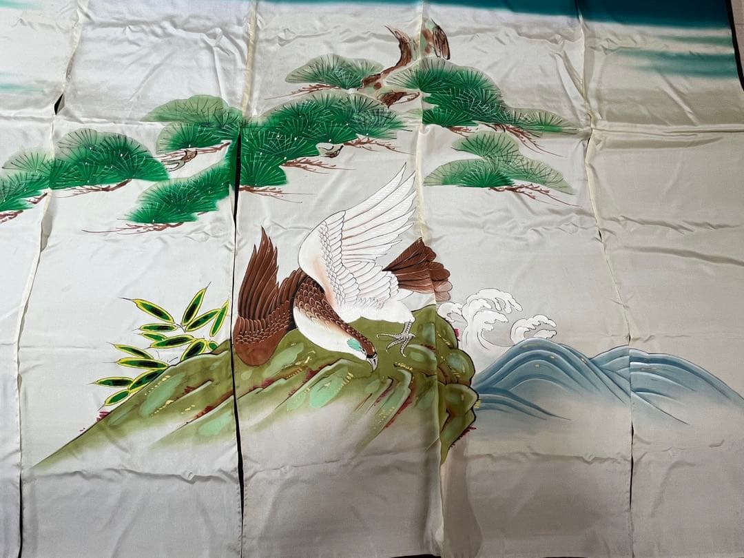 加賀のれん　花嫁のれん　郷土　タカ　珍色あり　リメイク素材