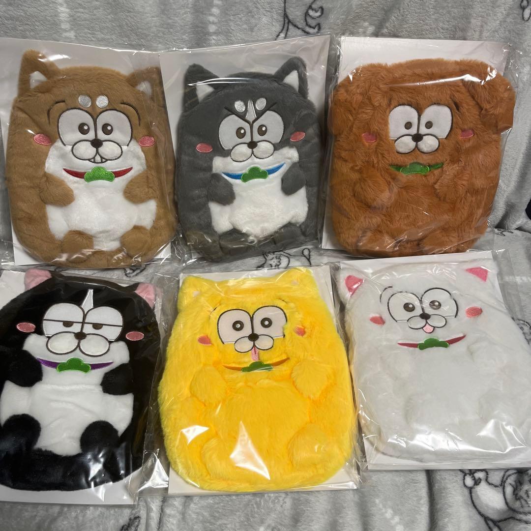 松犬　湯たんぽカバー　6匹