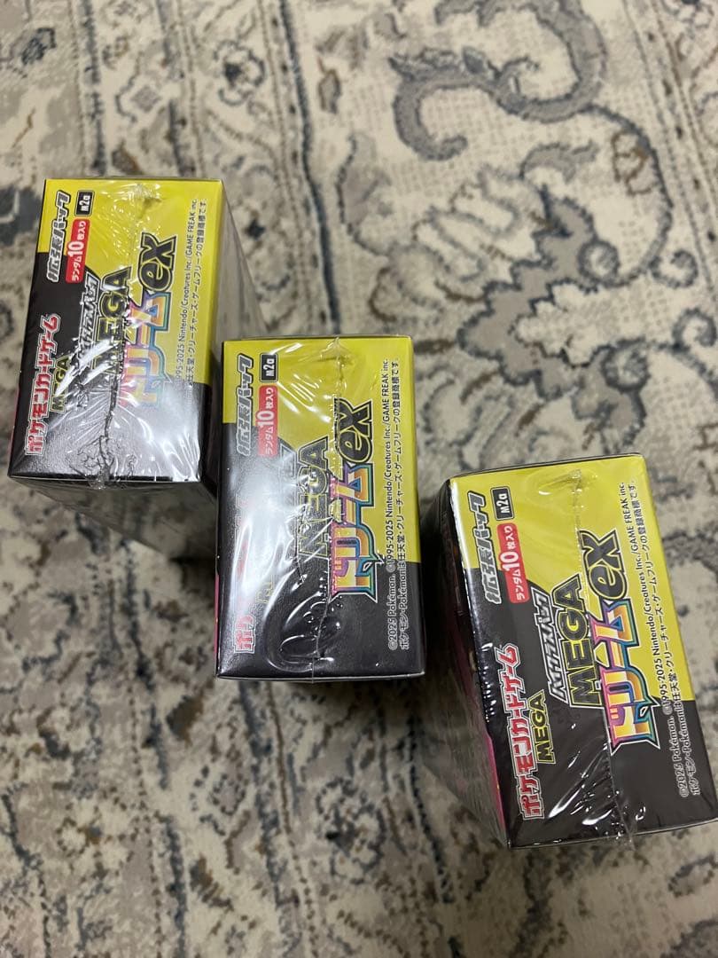 ポケモンカード新品未開封MEGAドリームEX 3パックセット