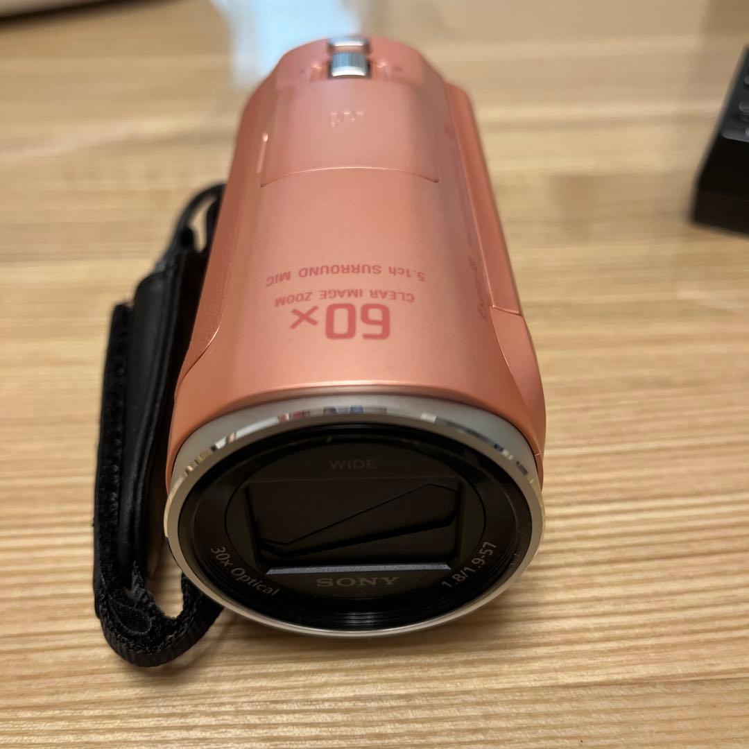 SONY HDR-CX670 ビデオカメラ 本体 ローズゴールド　充電器　ピンク
