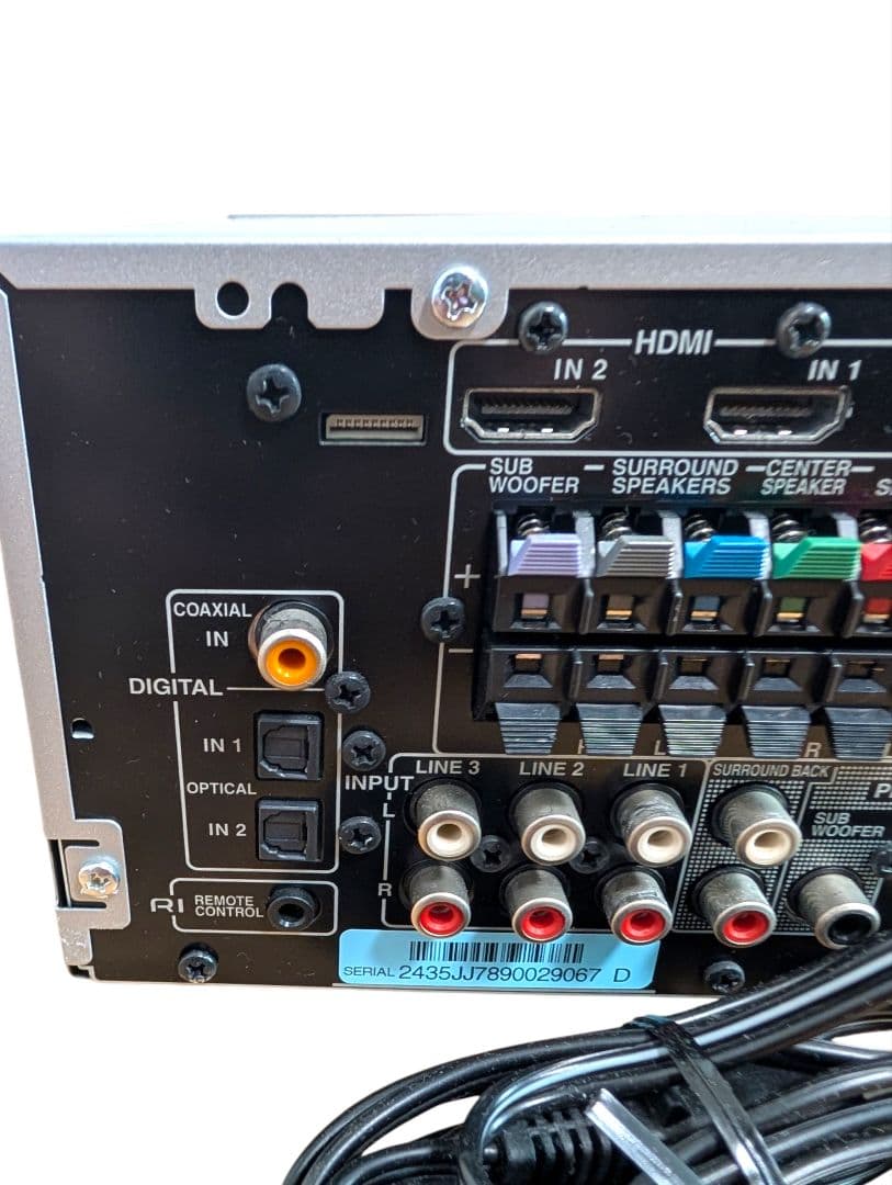 【動作品】ONKYO SA-205HD リモコン付き AVアンプ オンキョー