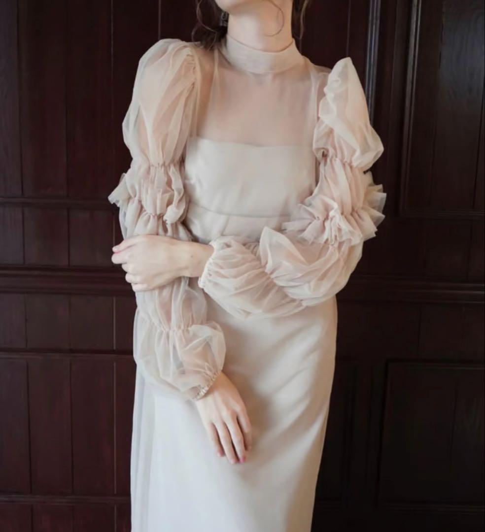 最終値下げ！acka / tulle sheer onepiece(ドレス)