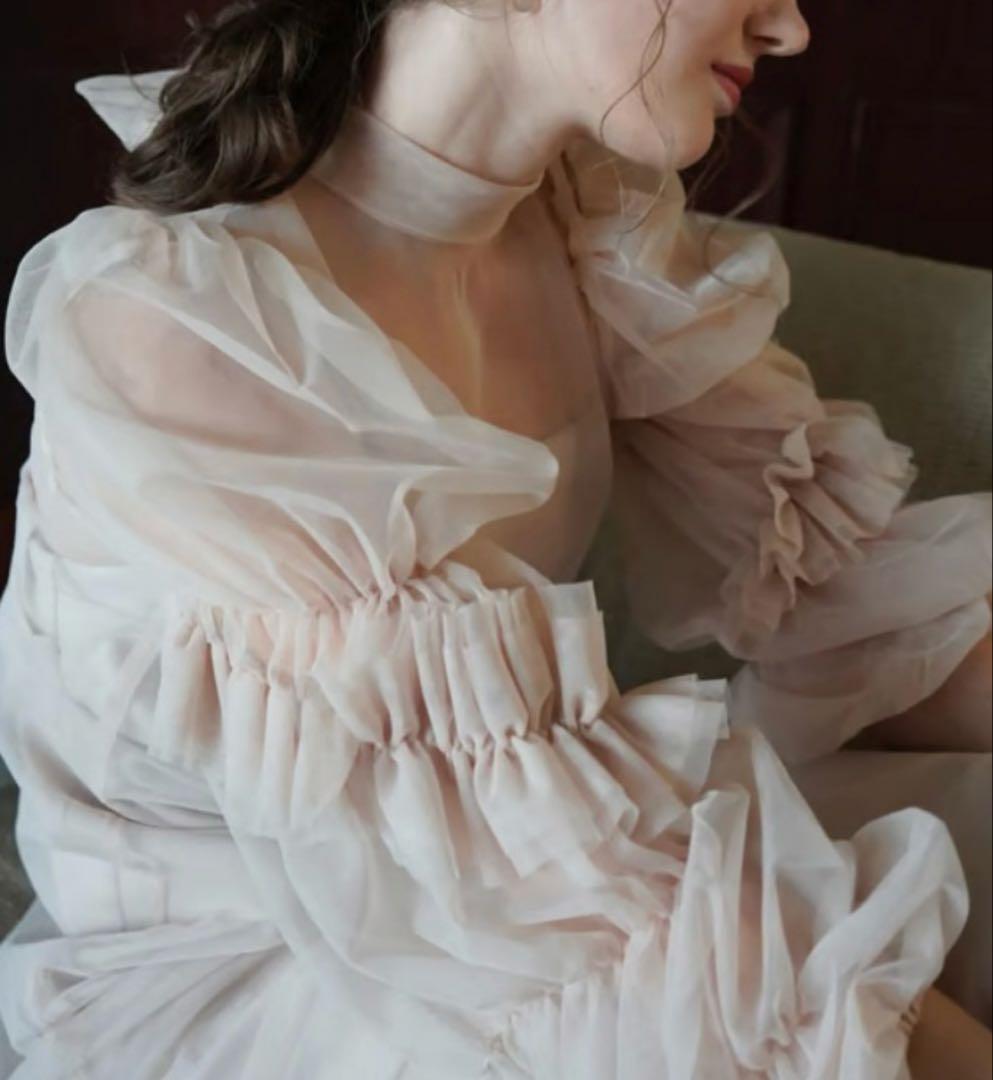 最終値下げ！acka / tulle sheer onepiece(ドレス)