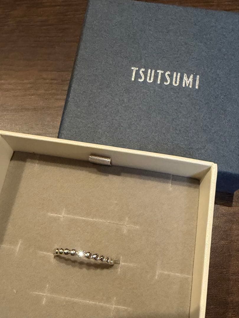 TSUTSUMI K10WG ダイヤモンドリング