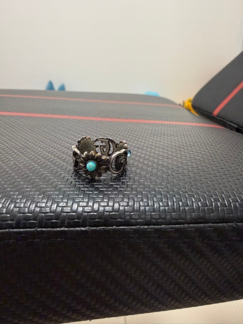 Gucci グッチリング　シルバーリング　マザーオブパール 12号