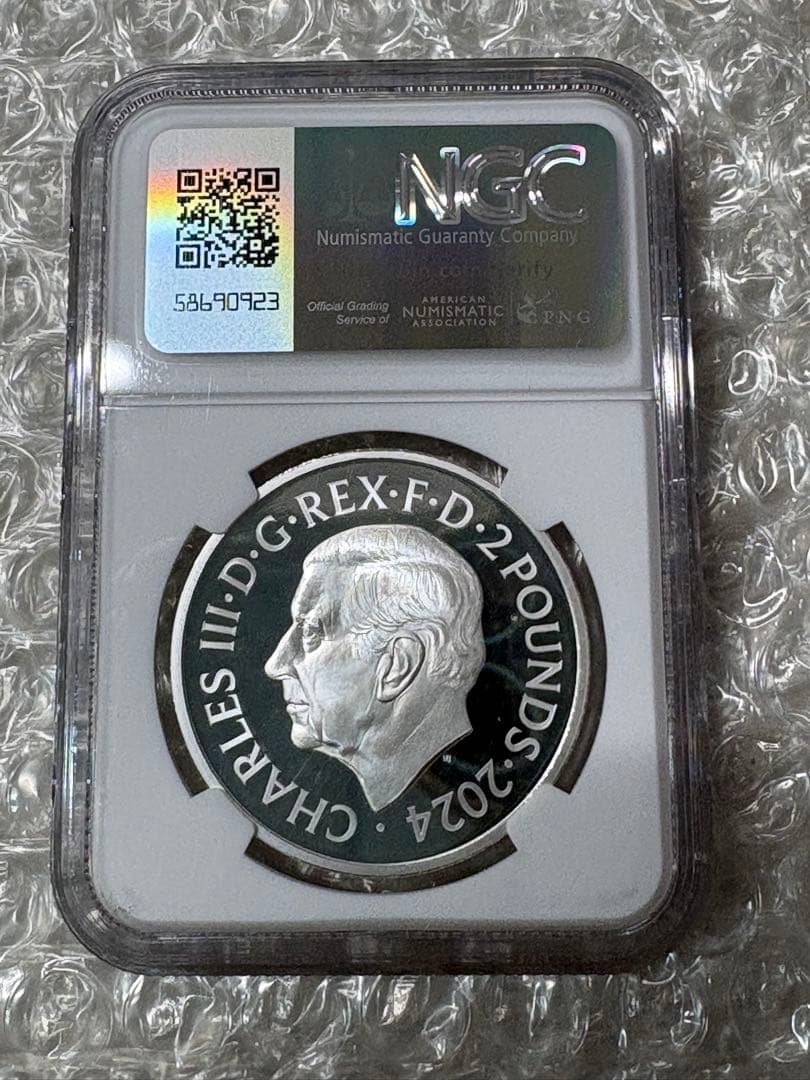 イギリスTudor Dragon 2024 £2 プルーフ銀貨