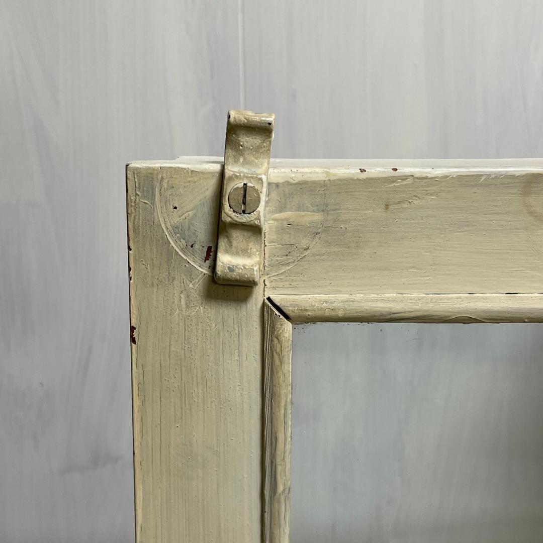 ヴィンテージ シャビーシック キャビネット ホワイト カップボード ショーケース